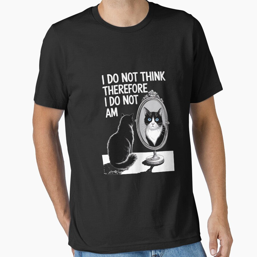 I Do Not Think Therefore I Do Not Am Cat by MAKOPOKOShop