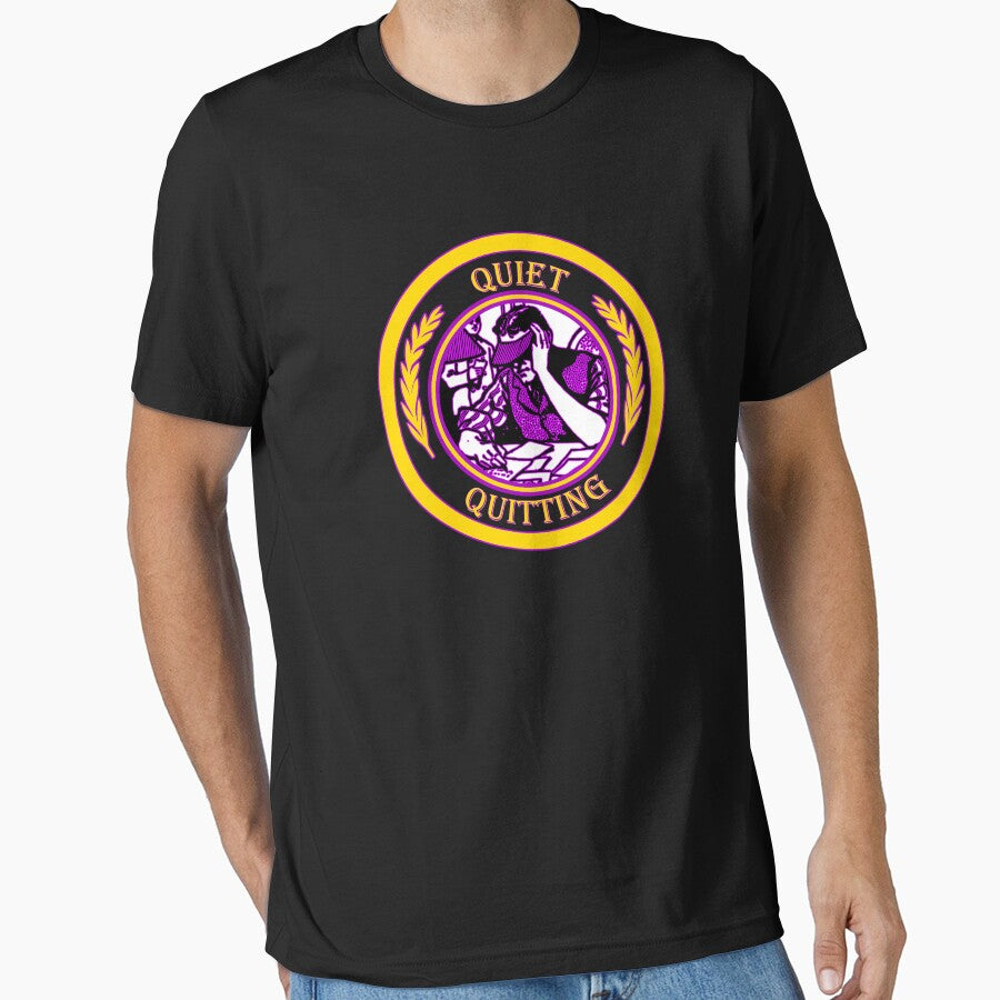 Quiet Quitting - Chill Retro Design for T-shirts, iPhone Cases, Stickers and Other Accessories by Ridiculam Toga