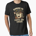 Running on Coffee and Chaos – Funny Caffeine Lover by PrintHorizonD