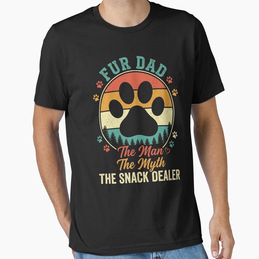 Fur Dad The Man The Myth The Snack Dealer Dog Dad Pet Father by SofenArt
