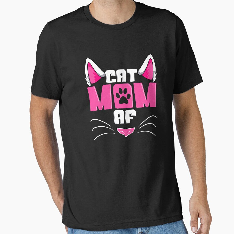 Funny Cat Mom AF Crazy Cat Lady Meme by perfectpresents
