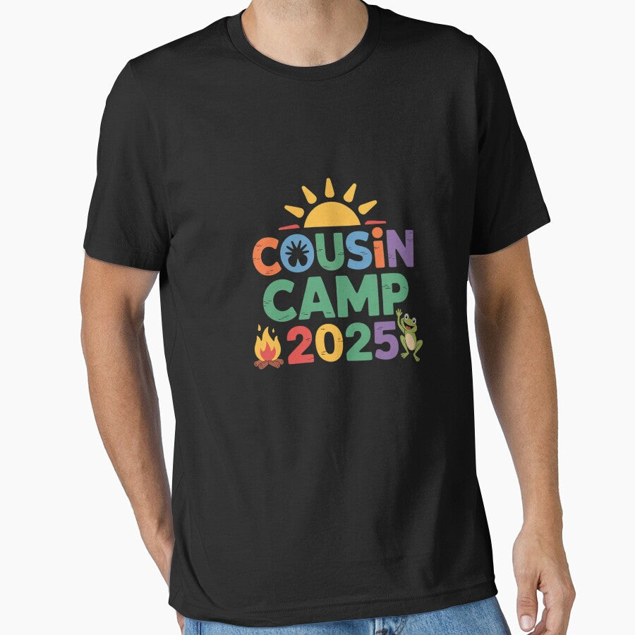 Womens Cousin Camp 2025 Family Vacation Summer Camping Crew by angolinnArt