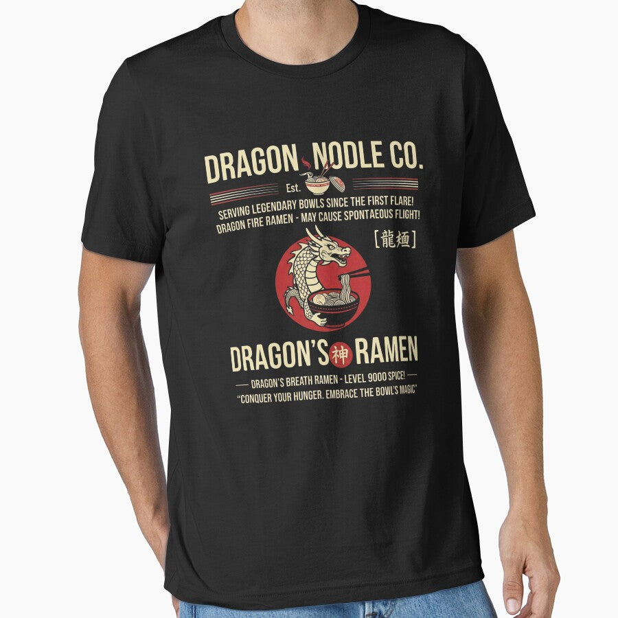 Dragon Noodle Co. - Vintage Dragon Ramen Logo by KaryaVisionSTR