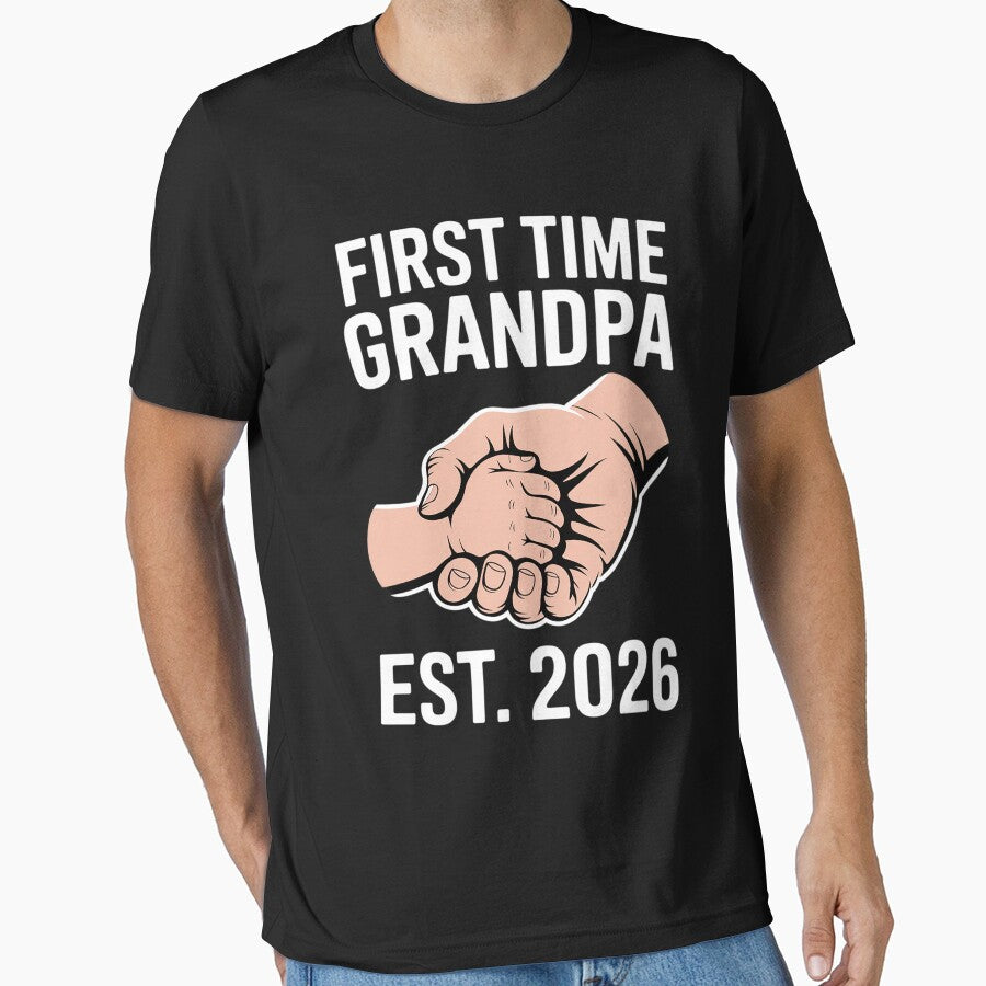 First Time Grandpa New Dad Est 2026 Fathers Day by banbopbii