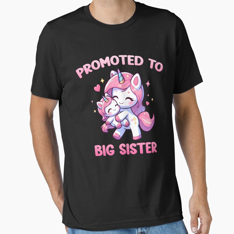Promoted to Big Sister Unicorn Sisters Baby Announcement by Mini Pandas