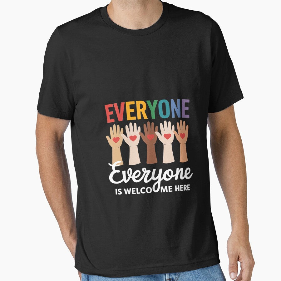 Everyone Is Welcome Here Idaho Teacher Fist Hand Support by FadeOfThrone