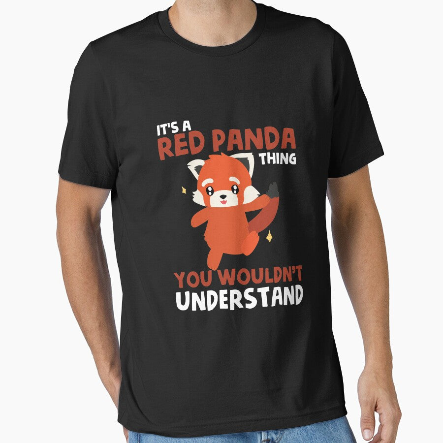 Red Panda T Shirt - You wouldn't Understand by themelonink
