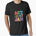 Art is My Jam Creative School Teacher Classroom Pun by velltoons