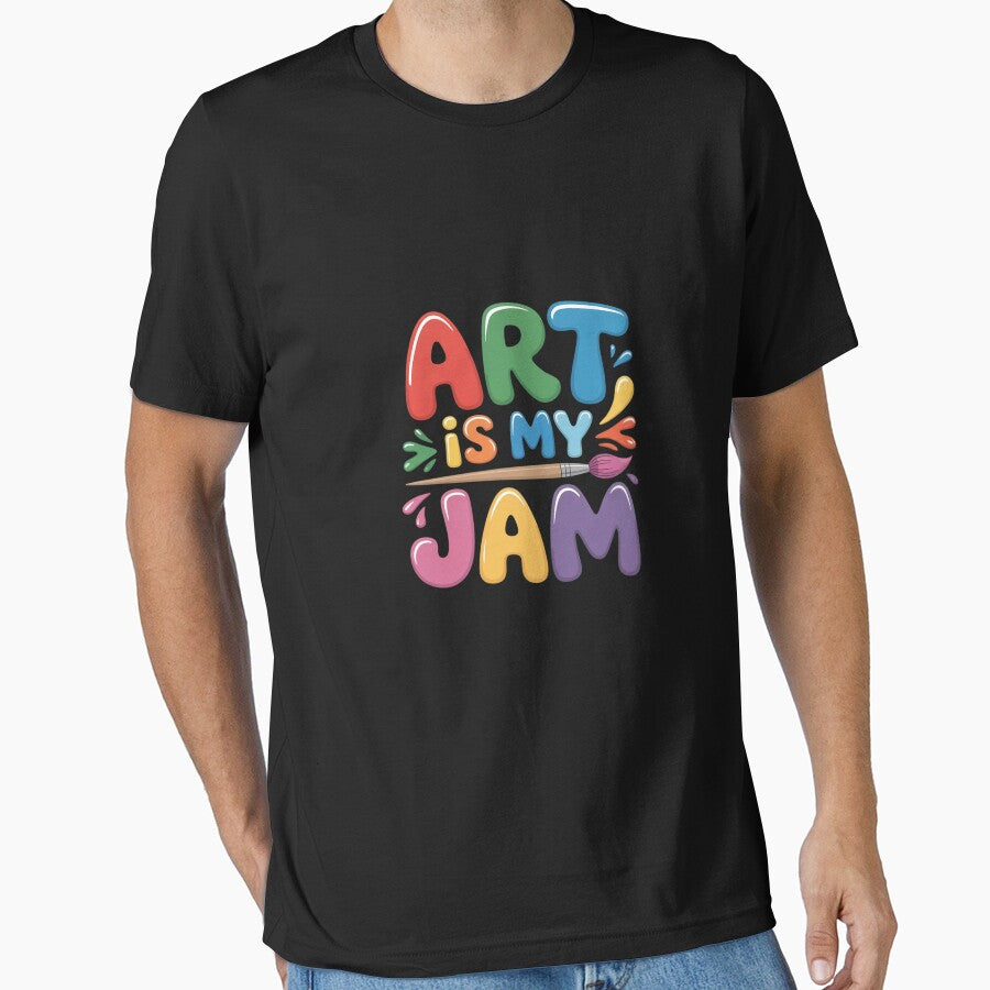 Art is My Jam Creative School Teacher Classroom Pun by velltoons