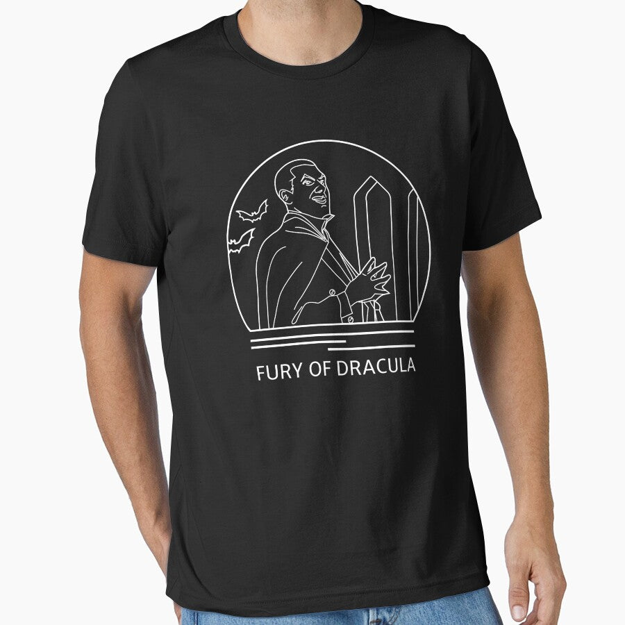 Fury of Dracula Minimalist Line Drawing - Board Game Inspired Graphic - Tabletop Gaming  - BGG by MeepleDesign