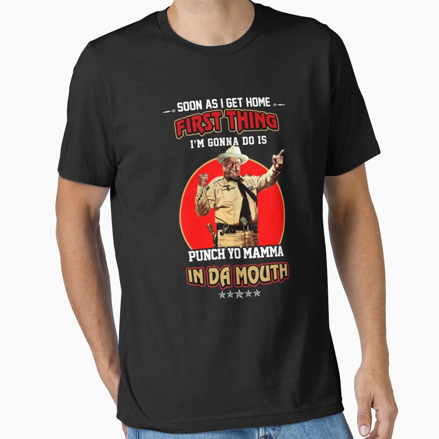 Funny Buford T. Justice Punch Yo Mama In Da Mouth Smokey And The Bandit Gift For 70s Comedy Film Lover by deyberku