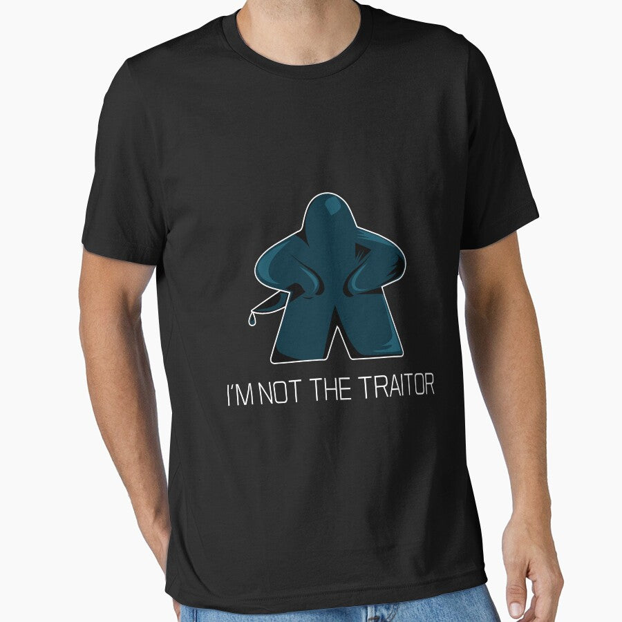Social Deduction I'm Not The Traitor Meeple Graphic- Board Game - Tabletop Gaming by MeepleDesign