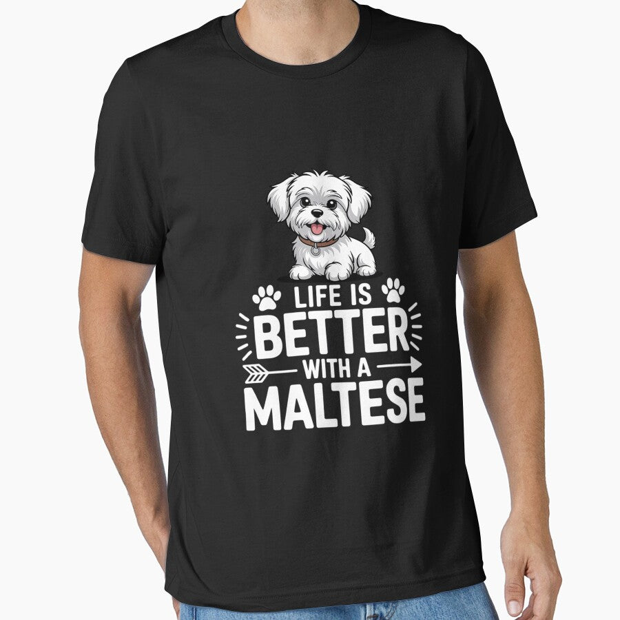 Life is Better with a Maltese - Dog Parent Pet Paw by andreaswest