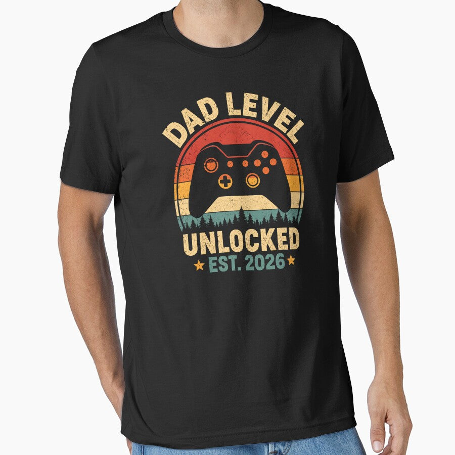 Dad Level Unlocked 2026 Leveled Up To Daddy Video Gamer Dad by Naviiraart
