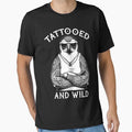 Tattooed And Wild Funny Inked Penguin Animal Tattoo Lover by GrandeDuc