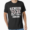 Retro Baseball Senior 2026 – The Final Inning Mom Dad Design by viectory
