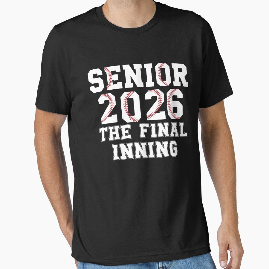 Retro Baseball Senior 2026 – The Final Inning Mom Dad Design by viectory
