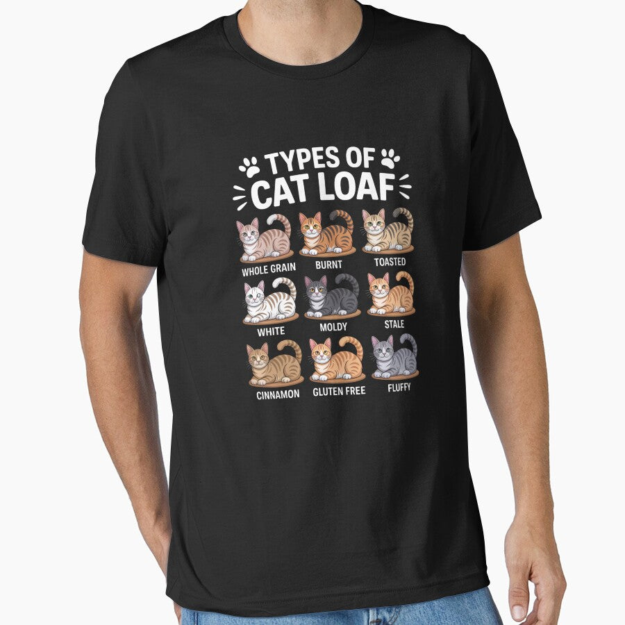 Funny CatLoaf Types Chart – Hilarious Cat Lover Design by Gogetgiggles