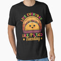 Live Everyday Like It's Taco Tuesday Retro Funny Taco Lover by MintedFresh