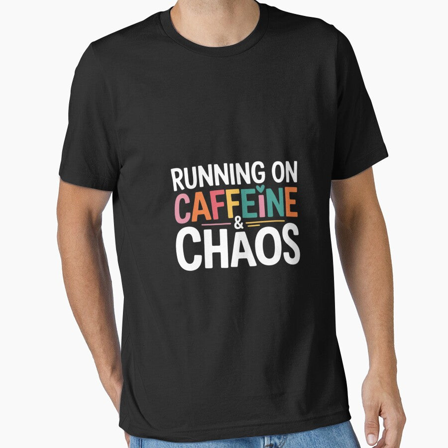 Running On Caffeine And CHaos Coffee Women Men by EntroRhim