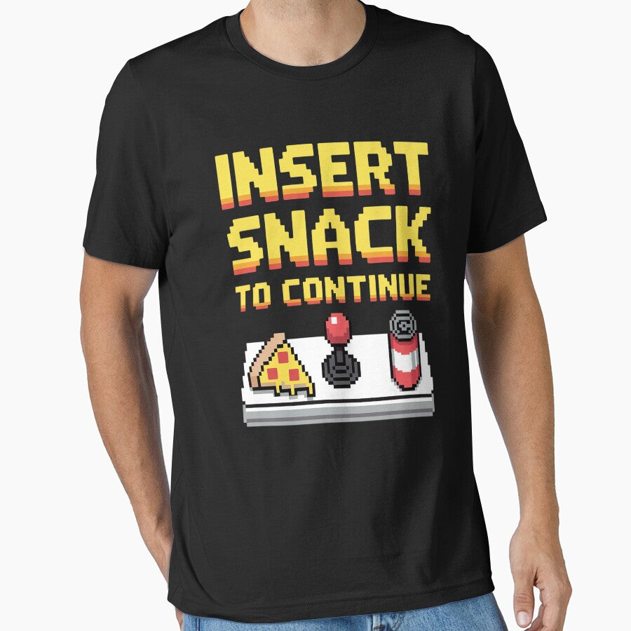 Insert Snack to Continue Gamer Pixel Arcade by Lucaseinar