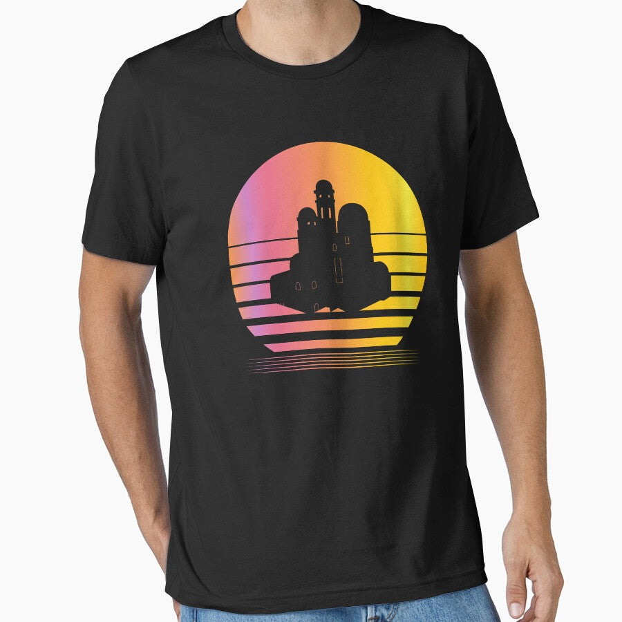 Santorini Synthwave - Board Game Inspired Graphic - Tabletop Gaming  - BGG by MeepleDesign