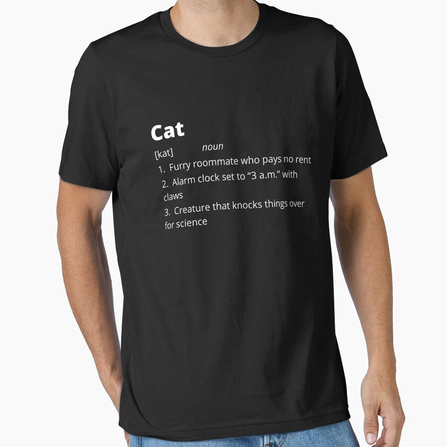 Cat Funny Dictionary Definition by bruceygoosey84
