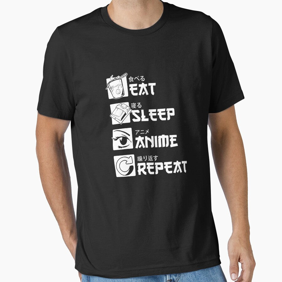 Eat Sleep Anime Repeat by kukuhivanart