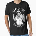 Tattooed and Employed Funny Inked Bigfoot Sasquatch Tattoo by GrandeDuc