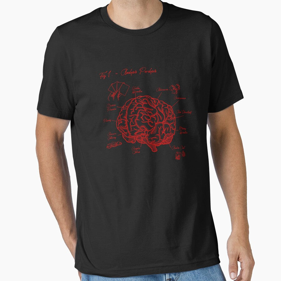 Analysis Paralysis - Red Print Classic by HARVANDERSON