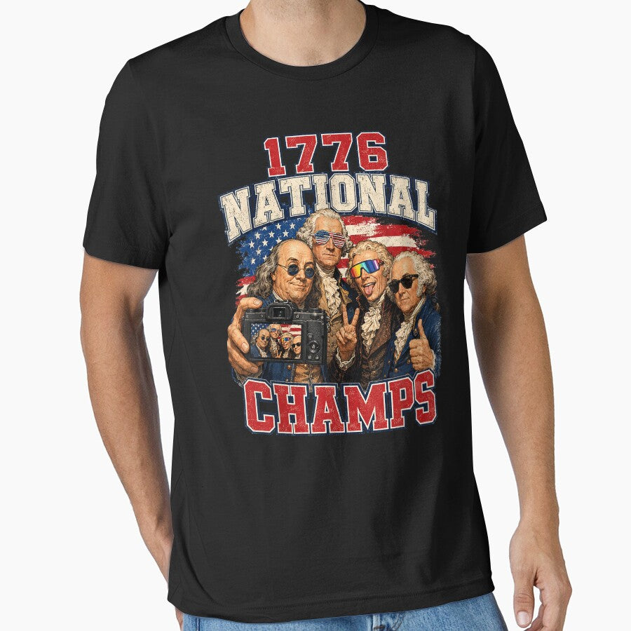 1776 National Champs Patriotic Founding Fathers America First by Glow-Paw-Studio