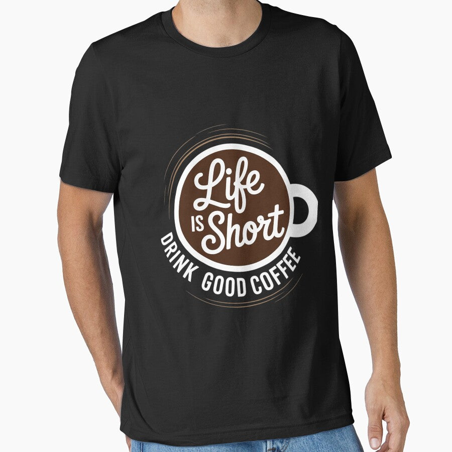 Life Is Short Drink Good Coffee Barista Cafe Coffee by Minoloinan