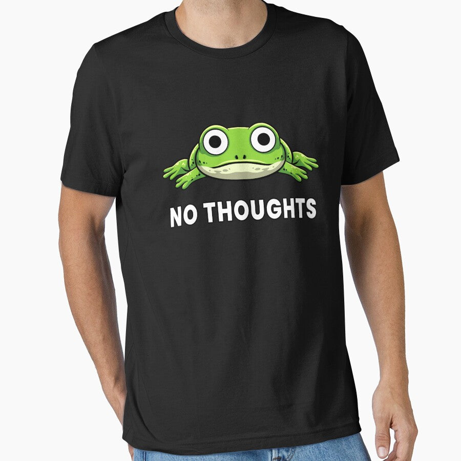 No Thoughts – Empty Head Frog Meme by Kewessthetic