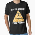 College Student Food Pyramid Food Pyramid Servings Noodles by Nessshirts