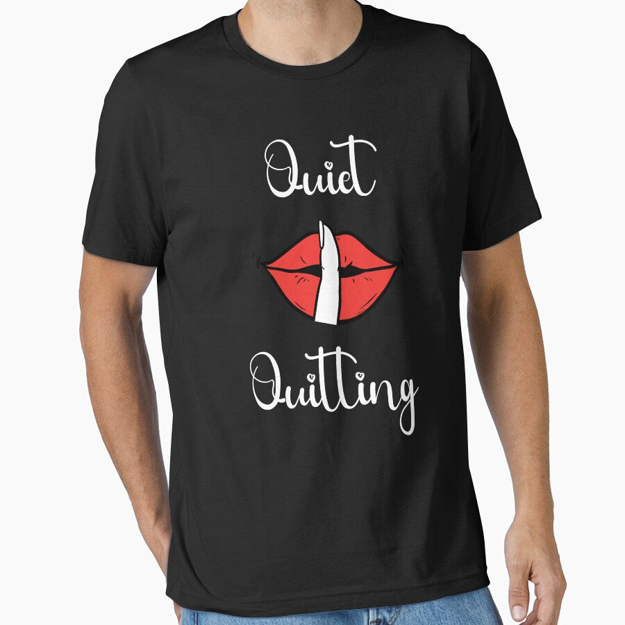 Quiet Quitting With Silence Gesture Illustration by otage79