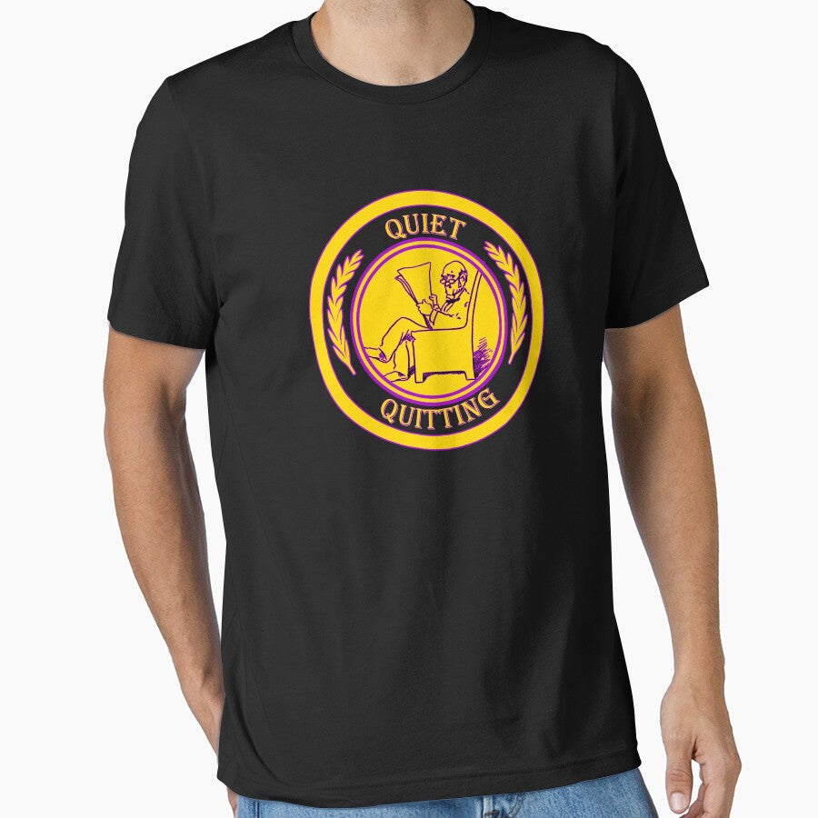 Quiet Quitting Pretending To Read - Chill Retro Design for T-shirts, iPhone Cases, Stickers and Other Accessories by Ridiculam Toga