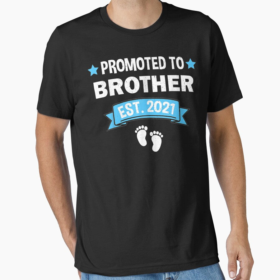 Promoted To Brother Est. 2021 2020 Gift Tee Funny Son Dad by DianaStudio