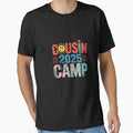 Womens Cousin Camp 2025 Camping Campfire Summer Vacation Family by angolinnArt