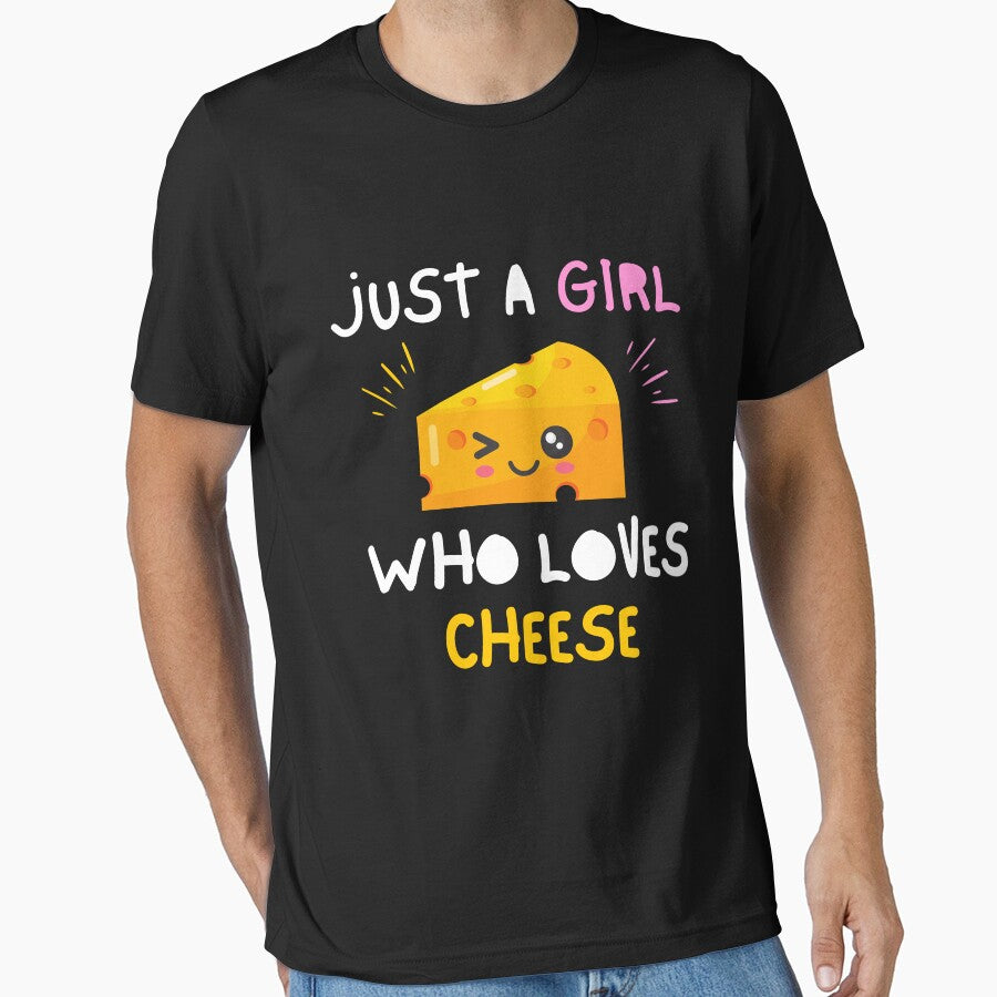 Just A Girl Who Loves Cheese Funny Women Saying by kALENZI