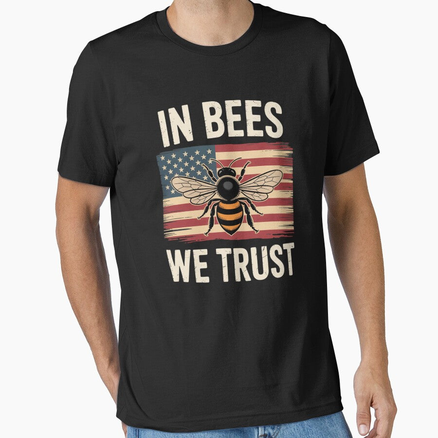 in Bees We Trust Beekeeper Honeybee Apiary Art by LittleDame