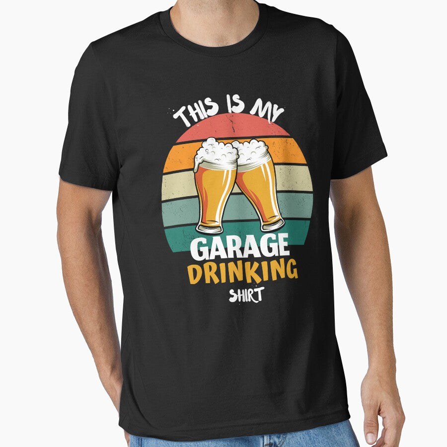 Enjoy Party Retro Matching This Is My Garage Drinking. by JoshBulky