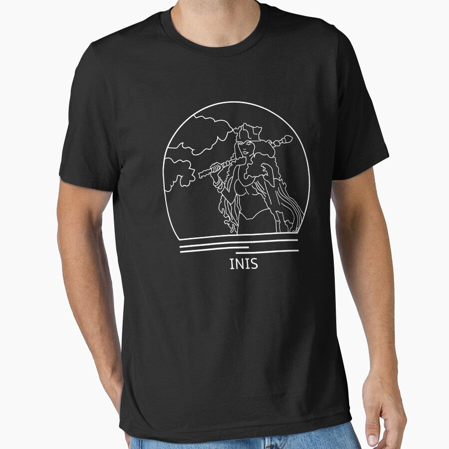 Inis Minimalist Line Drawing - Board Game Inspired Graphic - Tabletop Gaming  - BGG by MeepleDesign