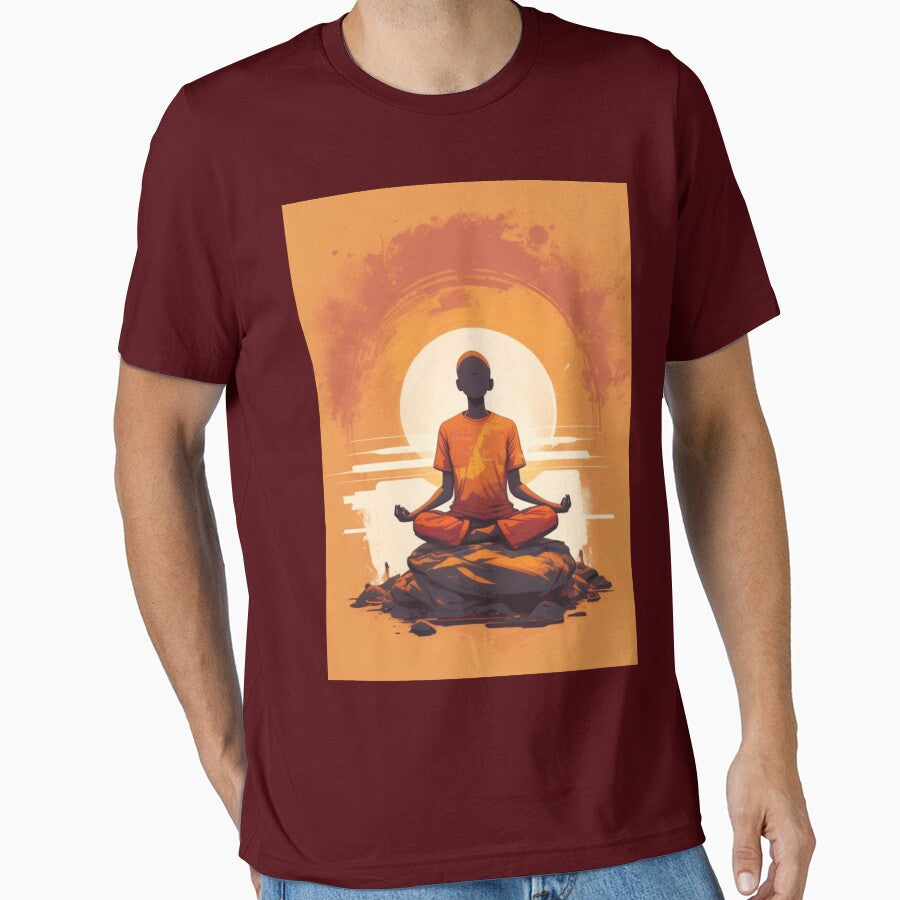 Serene Silence Meditation Design by PaperPalette
