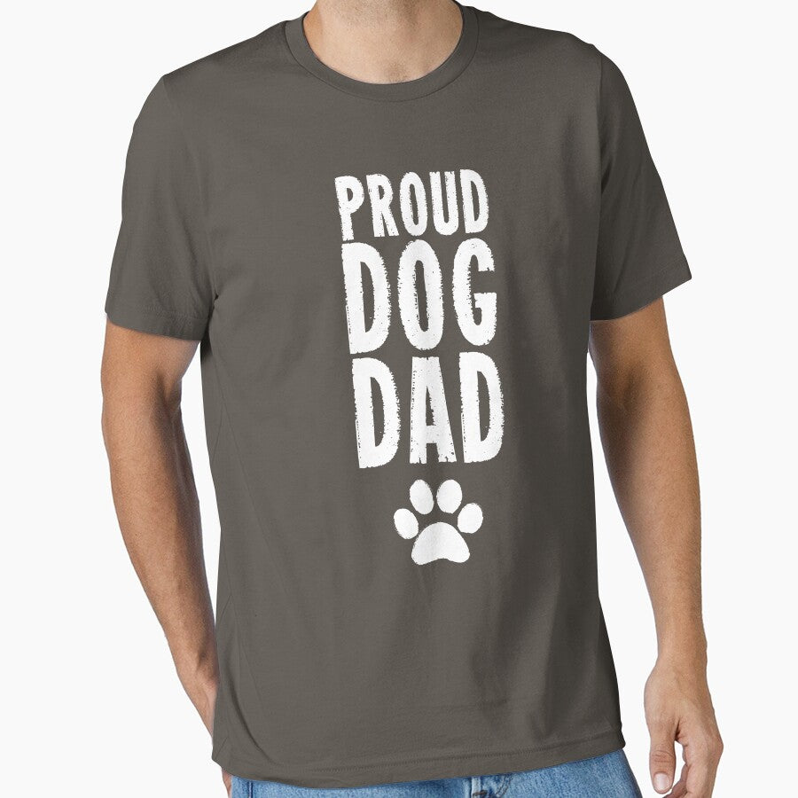 Proud Dog Dad Shirt by HungryDino