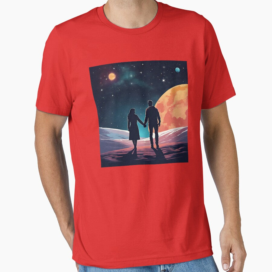 Man And Woman Standing On The Erath by Bilisik