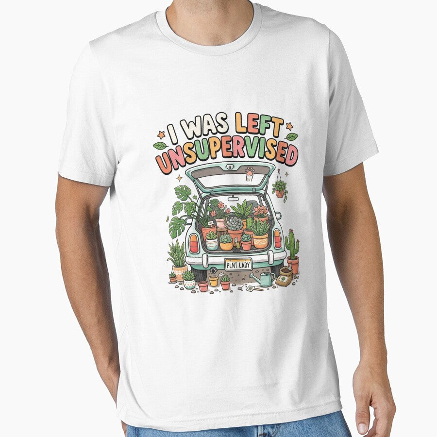 I was Left Unsupervised Funny Gardening Moms and Dads by CF_VintageDesign