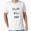 Pottery Design Clay All Day Dark Clay Ceramics Artist Clay Funny Gift by threadsmonkey