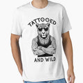 Tattooed And Wild Funny Inked Leopard Animal Tattoo Lover by GrandeDuc