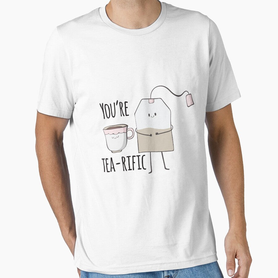 You're tea-rrific Funny Positive Cute Tea Shirt by DreamyPanda