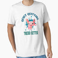 Funny Pink Axolotl Quiet Quitting Trend Setter by Vac1